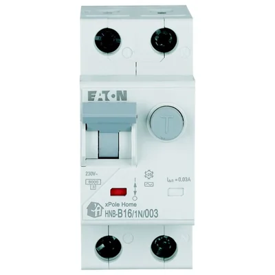 RCD 1P+N-pole B 16A 30mA 6kA AC
