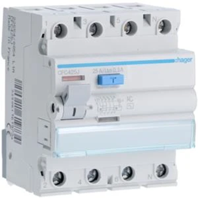 RCD 25A 300mA 4pole AC type