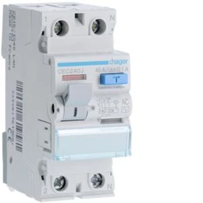 RCD 40A 100mA 2pole AC type