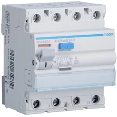 RCD 40A 300mA 4pole type A selective