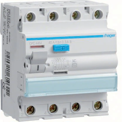 RCD 40A 300mA 4polig selektiver AC-Typ