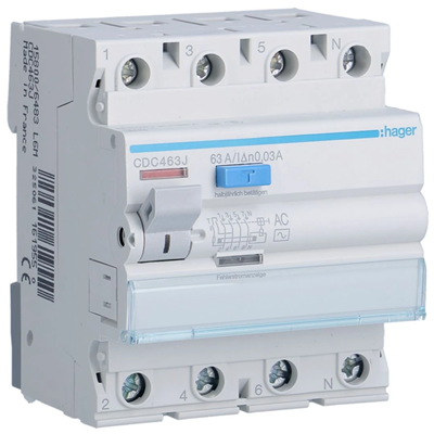 RCD 63A 30mA 4polig AC-Typ