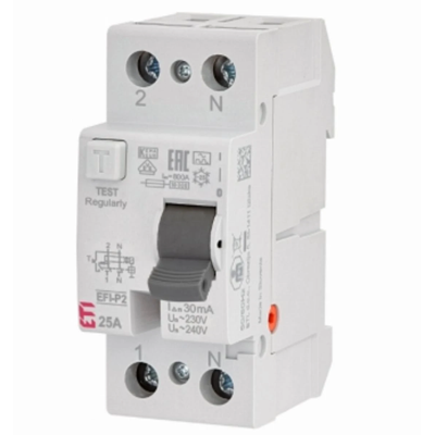 RCD EFI6-P2 AC 25/0.03 6kA 2-pole