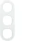 R.CLASSIC 3-gang cadre blanc brillant