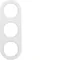 R.CLASSIC 3-gang cadre blanc brillant