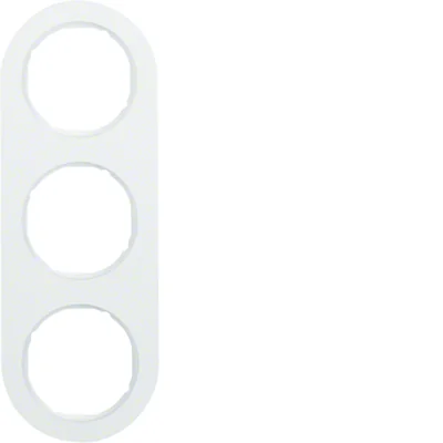 R.CLASSIC 3-gang gloss white frame