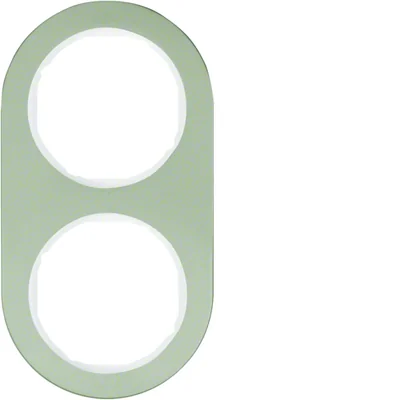 R.CLASSIC a 2 posti in acciaio inox/cornice bianca