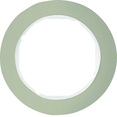 R.CLASSIC Cadre 1 poste inox/blanc