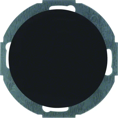 R.CLASSIC Capuchon noir brillant avec plaque frontale