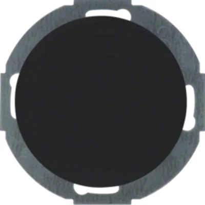 R.CLASSIC Capuchon noir brillant avec plaque frontale