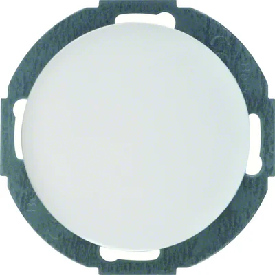 R.CLASSIC Cover cap with a front plate glossy white