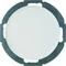 R.CLASSIC Cover cap with a front plate glossy white