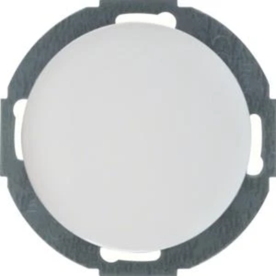 R.CLASSIC Cover cap with a front plate glossy white