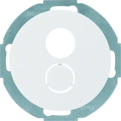 R.CLASSIC Élément central pour borne de haut-parleur, blanc brillant