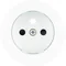 R.CLASSIC Faceplate for earthed socket, glossy white