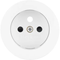 R.CLASSIC Faceplate for earthed socket, glossy white