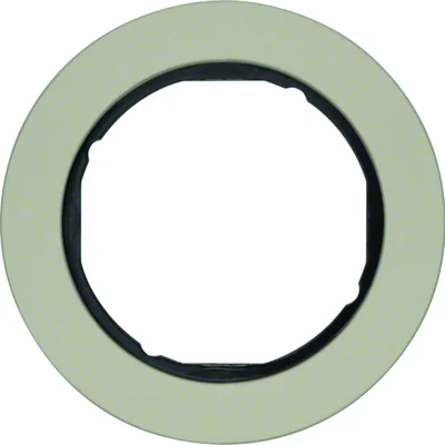 R.CLASSIC Rahmen 1fach Edelstahl/Schwarz