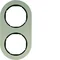R.CLASSIC Rahmen 2fach Aluminium/Schwarz