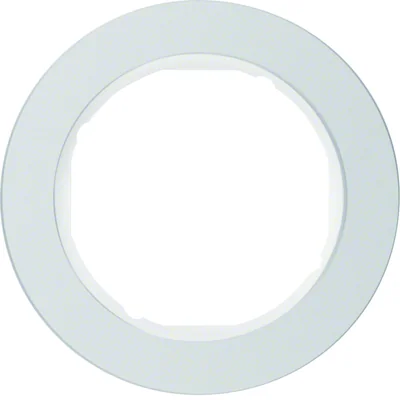 R.CLASSIC Ramka 1-krotna aluminium/biały