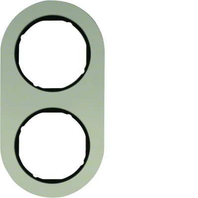 R.CLASSIC Ramka 2-krotna aluminium/czarny