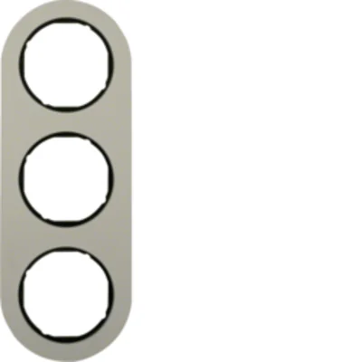 R.CLASSIC Ramka 3-krotna aluminium/czarny