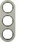 R.CLASSIC Ramka 3-krotna aluminium/czarny