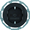 R.CLASSIC SCHUKO socket glossy black