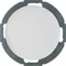 R.CLASSIC Tapa con placa frontal blanca brillante
