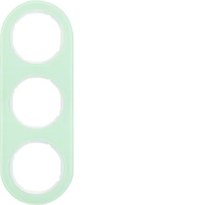 R.CLASSIC Triple white glass frame