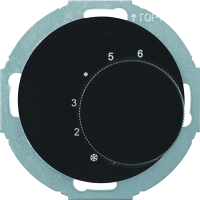 R.CLASSIC/Serie 1930 Variable contact room temperature controller with central element black