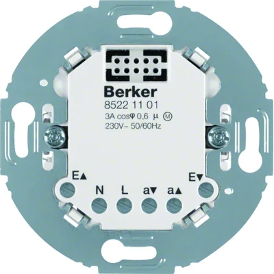 R.classic/Serie 1930/Glas Comfort shutter controller, Berker.Net mechanism, screw terminals