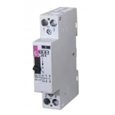 RD 20-11-R-24V AC/DC Modular contactor with manual control 20A 1 NO and NC contact (1 module 2 poles)