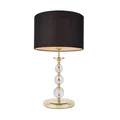 REA II Stolní lampa E27 IP20 zlatá s černým stínidlem