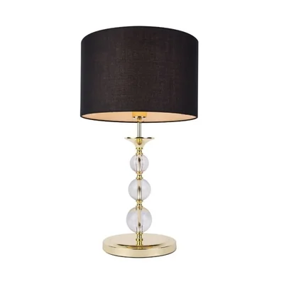 REA II Table lamp E27 IP20 gold with black shade