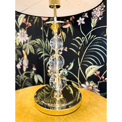 REA II Table lamp E27 IP20 gold with black shade