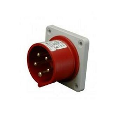 Receiving panel power plug with phase diplexer 16A 5p IP44