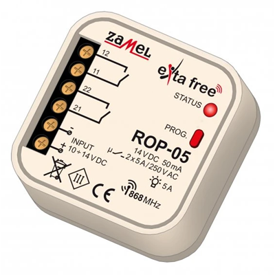 Récepteur radio 2 canaux, type : ROP-05