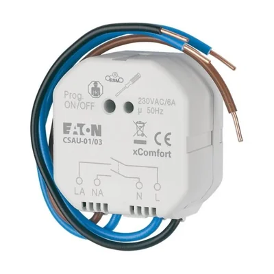 Receptor de control (desconecta L y N), 6A, CSAU-01/03