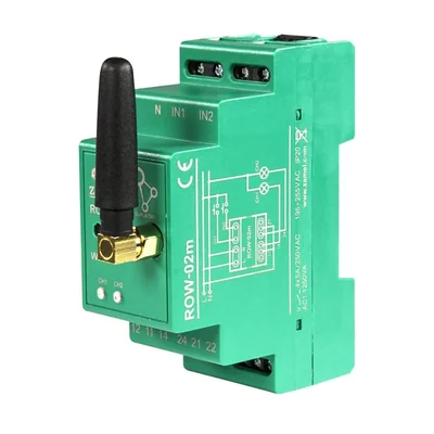 RECEPTOR WI-FI MODULAR DE 2 CANALES TIPO: ROW-02M