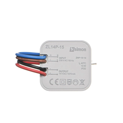 Recessed LED power supply 14V 15W