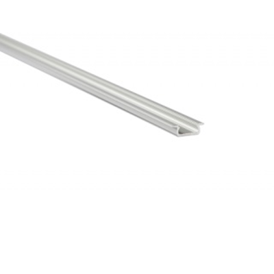 Recessed LED profile B, 202cm, aluminum, anodized silver