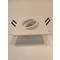 Recessed luminaire halogen square eyelet white matt