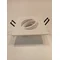Recessed luminaire halogen square eyelet white matt