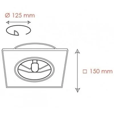 Recessed luminaire IP65 sealed white mat
