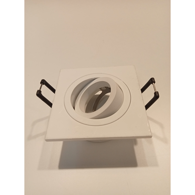 Recessed luminaire, matt white eyelet