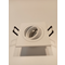 Recessed luminaire, matt white eyelet