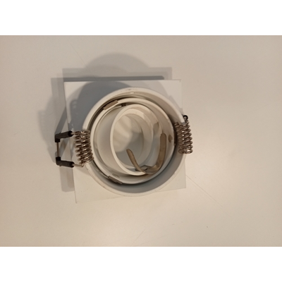 Recessed luminaire, matt white eyelet