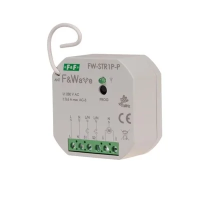 Recessed radio shutter controller