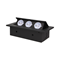 Recessed sockets 3x230VAC black