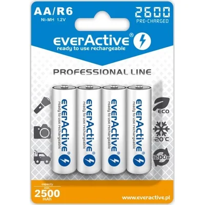 Rechargeable AA / R6 / Ni-MH Professional Line 2600 mAh
